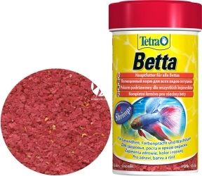 TETRA Betta 100ml (T198913) - Pokarm podstawowy w płatkach dla bojowników i ryb labiryntowych.