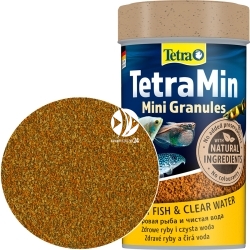 TETRA TetraMin Mini Granules 100ml (T199057) - Tonący pokarm granulowany dla ryb kąsaczowatych i brzanek.