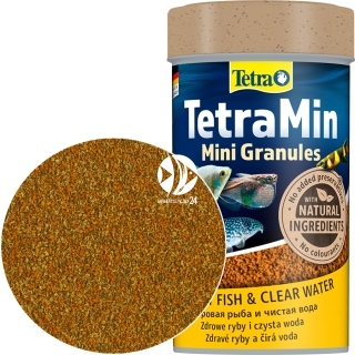 TETRA TetraMin Mini Granules 100ml (T199057) - Tonący pokarm granulowany dla ryb kąsaczowatych i brzanek.