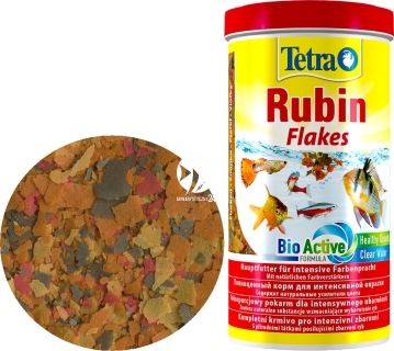 TETRA Rubin Flakes (T139831) - Płatkowany pokarm wybarwiający dla ryb do akwarium.