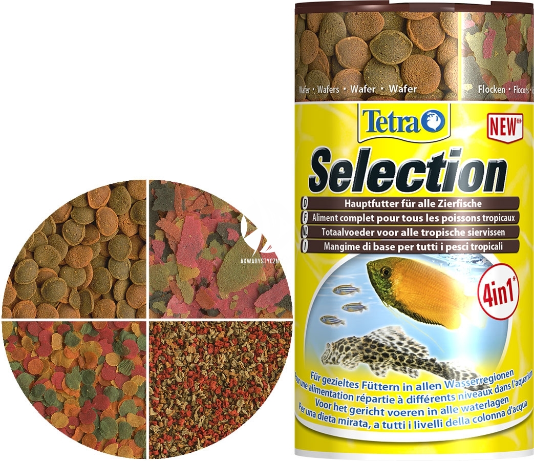 Alimentation Tetra Selection 4 en 1 pour poissons tropicaux
