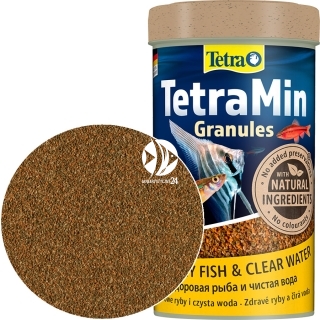 TETRA TetraMin Granules (T134492) - Tonący pokarm granulowany dla wszystkich ryb ozdobnych.