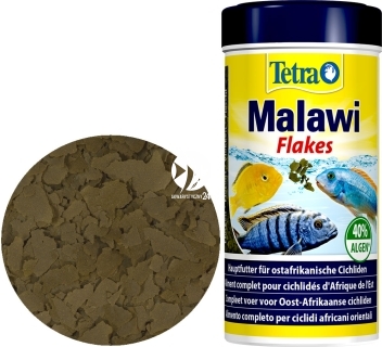 TETRA Malawi Flakes (T271388) - Pokarm płatkowany dla ryb akwariowych z biotopu Malawi np. mbuna.