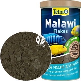 TETRA Malawi Flakes (T271388) - Pokarm płatkowany dla ryb akwariowych z biotopu Malawi np. mbuna.
