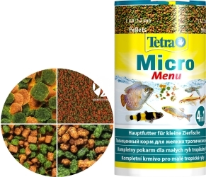 TETRA Micro Menu 100 ml (T277618) - Zestaw 4 pokarmów dla ryb tropikalnych.