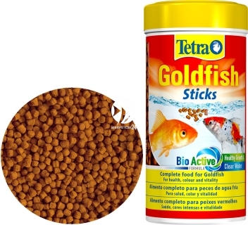 TETRA Goldfish Sticks 250 ml (T747449) - Pokarm podstawowy dla złotych rybek i innych gatunków ryb zimnolubnych.