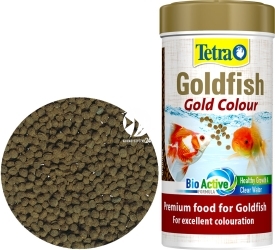 Goldfish Gold Colour 250ml (T753136) - Granulowany pokarm wybarwiający dla złotych rybek i innych gatunków zimnolubnych.