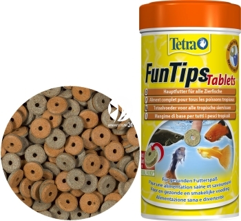 TETRA FunTips Tablets (T111172) - Pokarm w tabletkach przyczepiany do szyb akwarium.