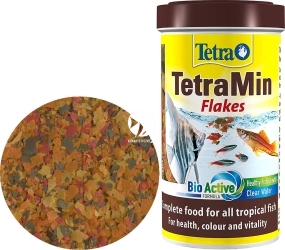 TETRA TetraMin Flakes (T762701) - Pływający pokarm płatkowany dla ryb akwariowych.