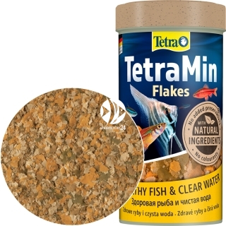 TETRA TetraMin Flakes (T766402) - Pływający pokarm płatkowany dla ryb akwariowych.