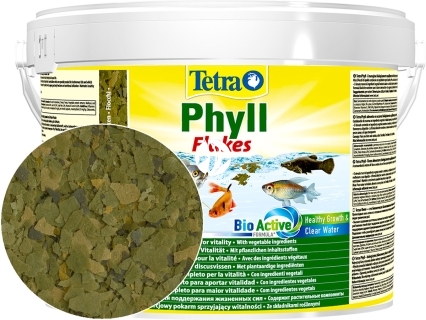 TETRA Phyll Flakes (T134430) - Pokarm w płatkach dla ryb roślinożernych.