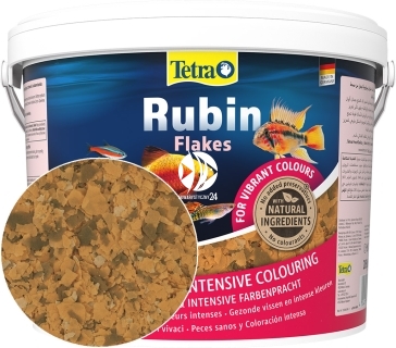 TETRA Rubin Flakes (T139831) - Płatkowany pokarm wybarwiający dla ryb do akwarium.