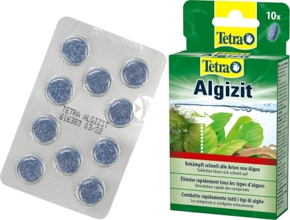 TETRA Algizit 10 Tabletek (T323070) - Tabletki do zwalczania uciążliwych glonów w akwarium.