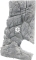 ATG Maskownica Szara (MF-25GR) - Maskownica imitująca szarą skałę do filtra lub grzałek do akwarium.
