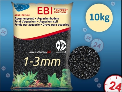 EBI Żwir czarny 1-3mm (257-110522) - Naturalne podłoże do akwarium, nie zmienia parametrów wody.