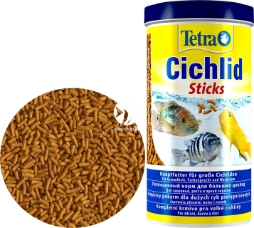 TETRA Cichlid Sticks - Pływający pokarm w pałeczkach dla pielęgnic.