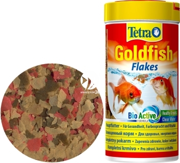 TETRA Goldfish Flakes (T766389) - Pokarm płatkowany dla złotych rybek i ryb zimnolubnych.