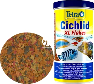 TETRA Cichlid XL Flakes 1L (T204294) - Tonący pokarm w płatkach dla pielęgnic z biotopu malawi, tanganika.