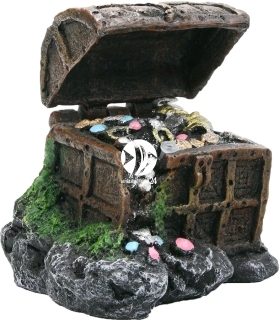 AQUA DELLA Treasure Case (234-107966) - Skrzynia ze skarbem + kamień napowietrzający, dekoracja do akwarium