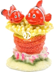 AQUA DELLA Clown Fish (234-426982) - Rybki nemo na koralowcu, dekoracja do akwarium
