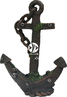 AQUA DELLA Anchor SM (234-106037) - Zardzewiała kotwica, dekoracja do akwarium