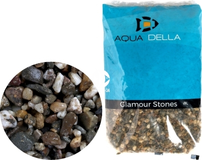 AQUA DELLA Gravel Dark Coarse (257-447574) - Naturalny żwir ciemny, podłoże do akwarium, nie zmienia parametrów wody.