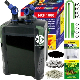 AQUA NOVA NCF-1000 (NCF-1000) - Filtr zewnętrzny do akwarium max. 300l