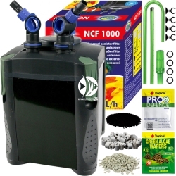 AQUA NOVA NCF-1000 (NCF-1000) - Filtr zewnętrzny do akwarium max. 300l