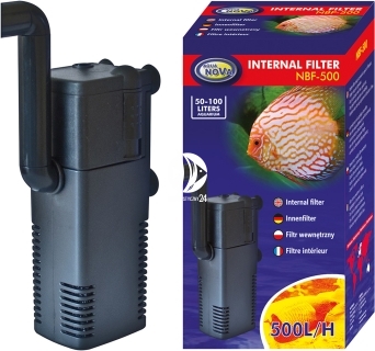 AQUA NOVA Internal Filter NBF-500 (NBF-500) - Wydajny filtr wewnętrzny do akwarium do 150l o mocy 15W