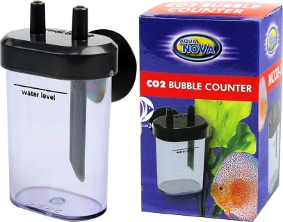 CO2 Bubble Counter (NCO2-7) - Niewielki licznik bąbelków posiadający dodatkowe przyssawki