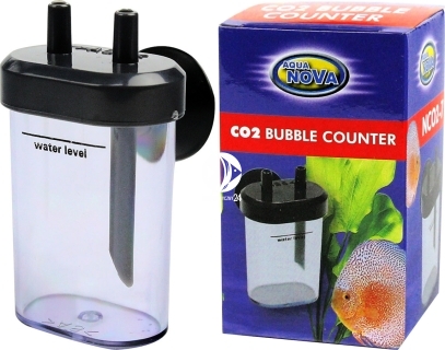 CO2 Bubble Counter (NCO2-7) - Niewielki licznik bąbelków posiadający dodatkowe przyssawki