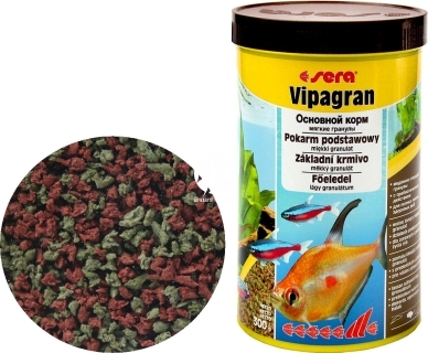 SERA Vipagran (00705) - Pływający pokarm podstawowy w granulacie dla ryb akwariowych wysokiej jakości