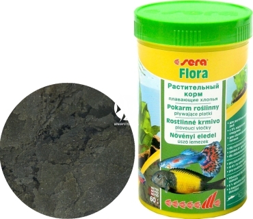 SERA Flora (32246) - Roślinny pokarm dla ryb akwariowych ze spiruliną