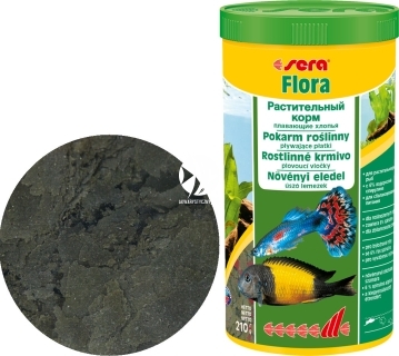 SERA Flora (32246) - Roślinny pokarm dla ryb akwariowych ze spiruliną