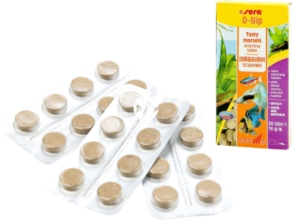 SERA O-Nip 24 tabletki (00420) - Pokarm dla ryb akwariowych w tabletkach do przyklejania