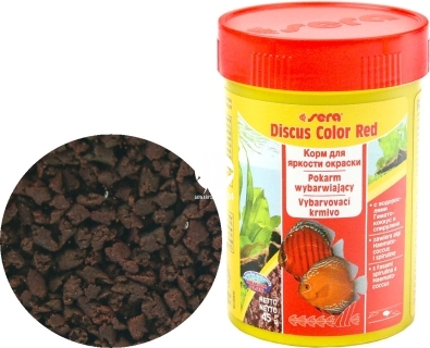 SERA Discus Color Red (00332) - Tonący granulat specjalny dla paletek żółtych i czerwonych