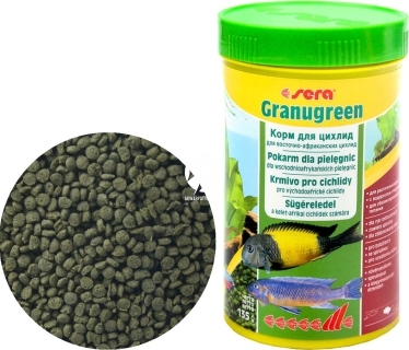 SERA Granugreen (00392) - Tonący granulat roślinny dla pielęgnic afrykańskich