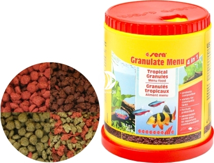 SERA Granulate Menu 150ml - Wieloskładnikowy pokarm dla ryb ozdobnych