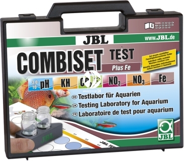 JBL (Termin: 06.2024) Test Combi Set + Fe - Walizka do testowania pH, Kh, Fe, NO2, NO3