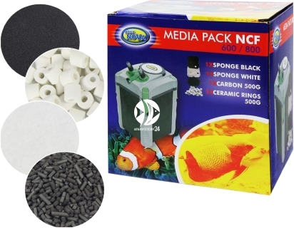 AQUA NOVA Media Pack NCF-600/NCF-800 (MPACK 600/800) - Zestaw wkładów do filtra NCF 600/NCF 800