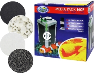 AQUA NOVA Media Pack NCF-1000/NCF-1200/NCF-1500 (MPACK 1000/1500) - Zestaw wkładów do filtra NCF 1000/NCF 1200/NCF 1500