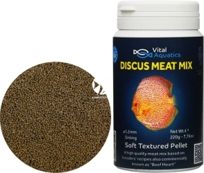 VITAL AQUATICS Discus Meat Mix (DM500) - Tonący pokarm zawierający mięso dla paletek