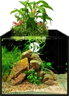 AQUALIGHTER aFarm 13L (7146) - Zestaw akwariowy z doniczką do uprawy roślin