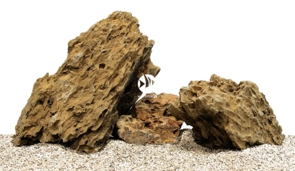 Zestaw Skał do Akwarium Roślinnego 60cm (nr. 15) - Zawiera skały premium dragon stone o wymiarach: 5 - 15cm (2kg), powyżej 25cm (10kg)