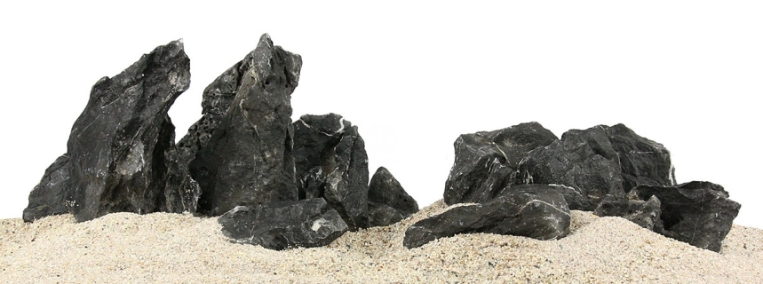 Zestaw Skał do Akwarium Roślinnego 120cm (nr. 24) - Zawiera - skały namasu stone o wymiarach: 5 - 10cm (3kg), 10 - 20cm (12kg), 25 - 40cm (10kg)
