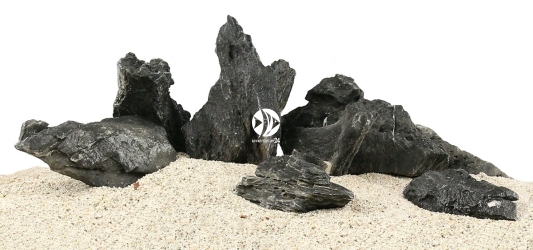 Zestaw Skał do Akwarium Roślinnego 60cm (nr. 22) - Zawiera - skały namasu stone o wymiarach: 5 - 10cm (2kg), 10 - 20cm (8kg)