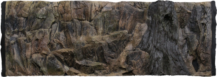 ATG (Uszkodzone 10) Tło Standard 100x40cm (ST100x40) - Tło uniwersalne do akwarium, zawiera motywy skał i korzeni