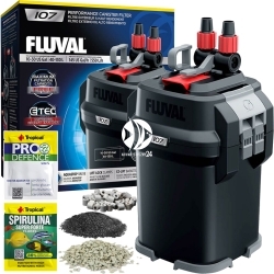 FLUVAL Filtr Kubełkowy 107 (A441) - Filtr zewnętrzny + media filtracyjne