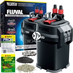 FLUVAL Filtr Kubełkowy 107 (A441) - Filtr zewnętrzny + media filtracyjne