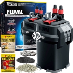 FLUVAL Filtr Kubełkowy 107 (A441) - Filtr zewnętrzny + media filtracyjne